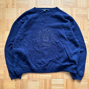 Vintage 90s Club Monaco crest logo sweatshirt Size XXL